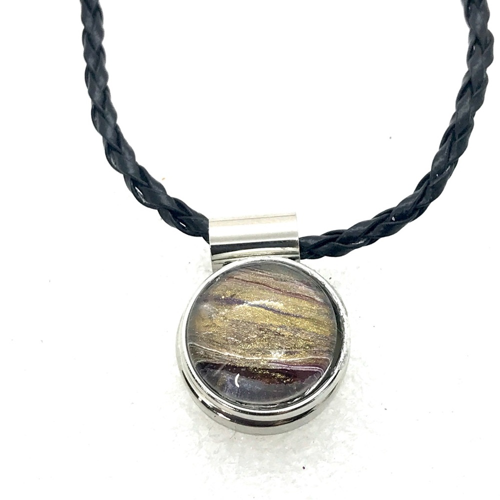 Necklace with handmade 20mm Snap Jewelry SN20 pendant